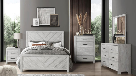 Denver - Twin Bed - White