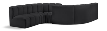 Arc - Faux Leather 6 Piece Modular Sofa