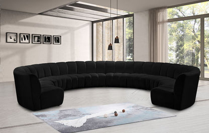 Infinity - 10 Piece Velvet Modular Sectional