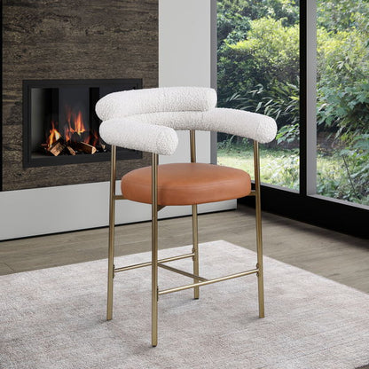 Blake - Counter Stool With Bronze Legs (Set of 2)