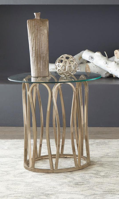 Monett - Round Glass Top Table