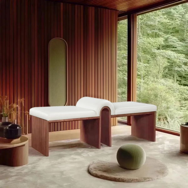 Delphine - Bench - Walnut Base