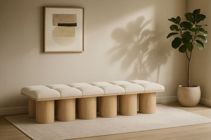 Pavilion - 12 Piece Modular Bench With Natural Base