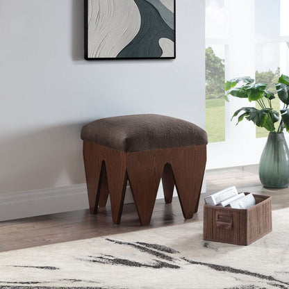Altair - Fabric Bench - Dark Brown Base
