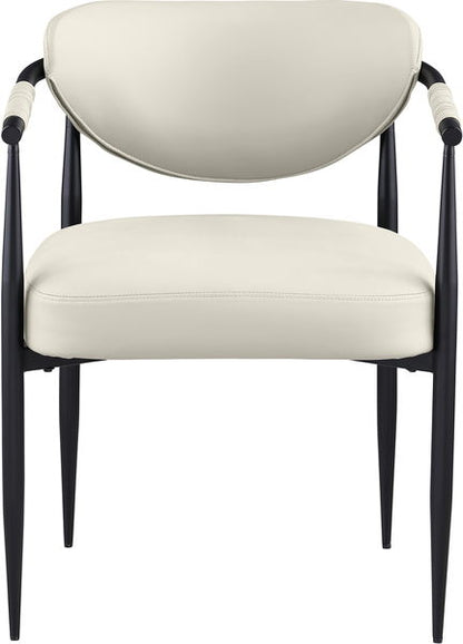 Virella - faux Leather Upholstered Dining Chair (Set of 2) - Black Base