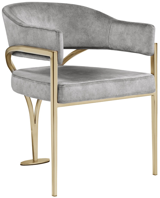 Madelyn - Dining Chair (Set of 2) - Gray - Fabric