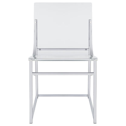 Adino - Acrylic Dining Side Chair (Set of 2) - Chrome