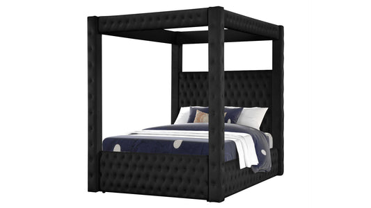 Black Vanity Monica - Queen Bed