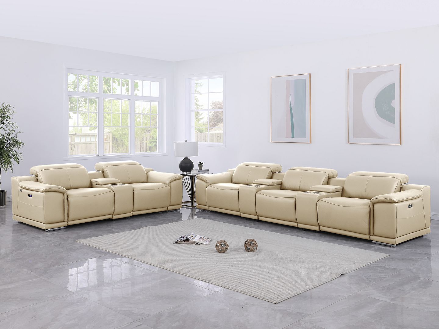 9762 - 8-Piece Modular Power Reclining Sofa And Console Loveseat Set With