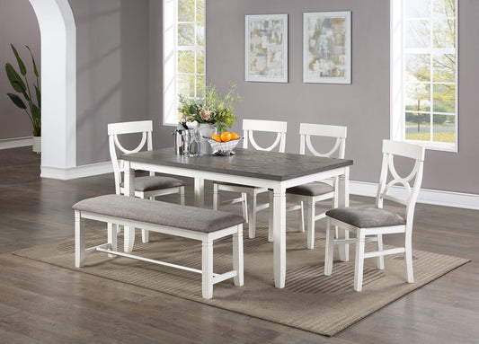 Two Tone 6 Piece Dining Set