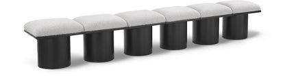 Pavilion - 6 Piece Modular Bench With Black Base