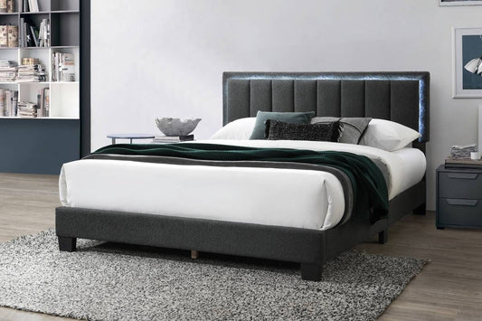 Charcoal LED Sheep Queen Bed