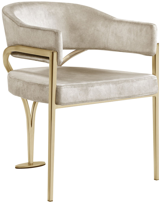 Madelyn - Dining Chair (Set of 2) - Stone - Fabric