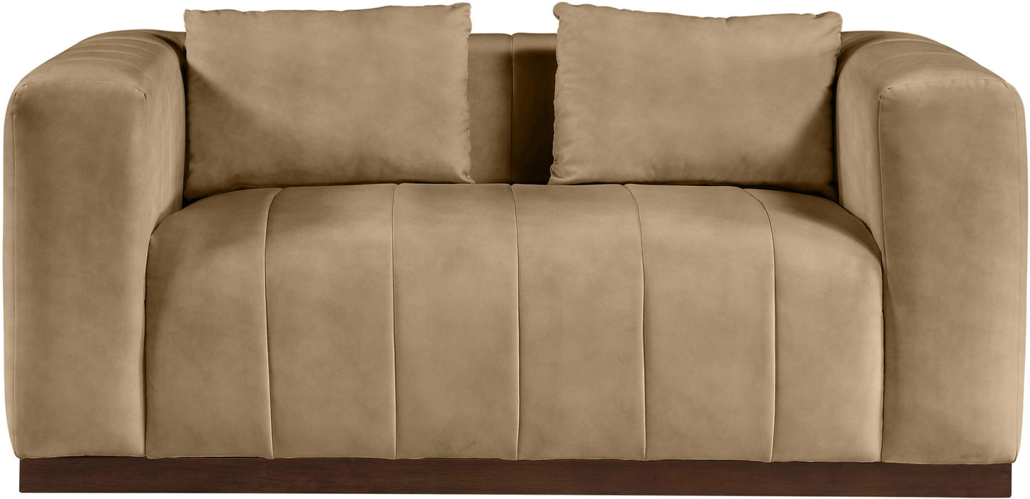 Mallina - Loveseat - Tan