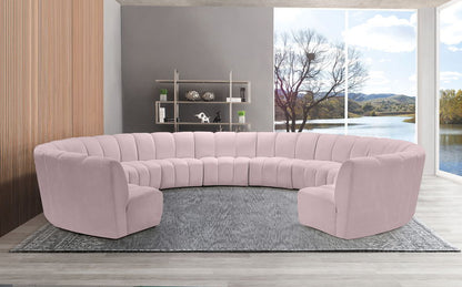 Infinity - 11 Piece Velvet Modular Sectional