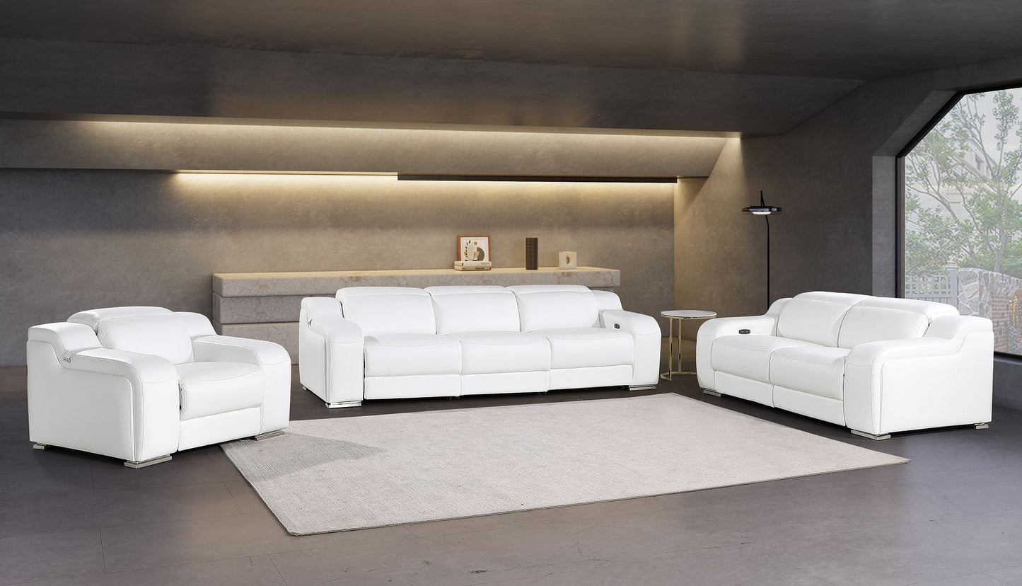 1116 - 6-Piece Modular Power Reclining Sofa, Loveseat & Chair Set In With 6 Power Recliners & Power Headrests
