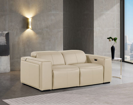 1224 - 2-Piece Modular Power Reclining Loveseat In With 2 Power Recliners & Power Headrests