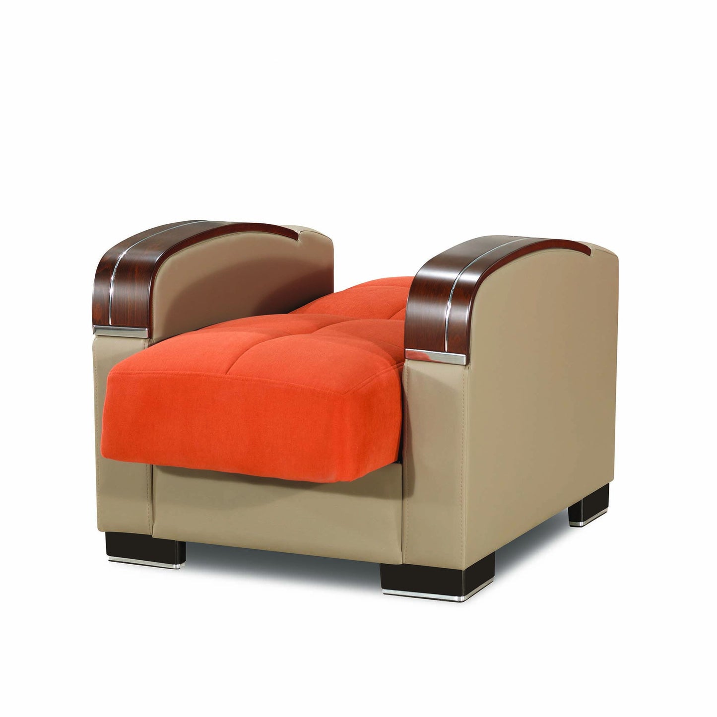 Ottomanson Mobimax - Upholstered Convertible Armchair With Storage