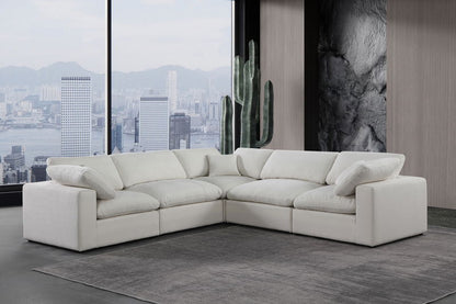 Comfy - 5 Piece Linen Modular Corner Sectional