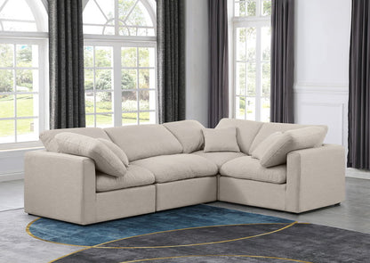 Indulge - Linen 4 Piece Modular Corner Sectional