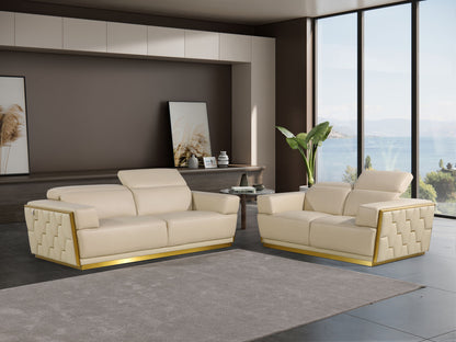 1111 - Leather Living Room Set