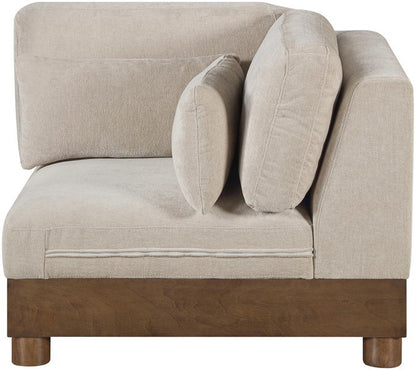 Turin - Fabric Upholstered Modular Corner Chair - Taupe