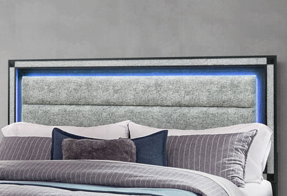 Soleil - King Bed - Charcoal