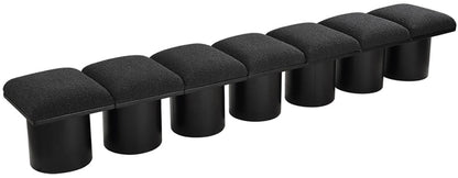 Pavilion - 7 Piece Modular Bench With Black Base