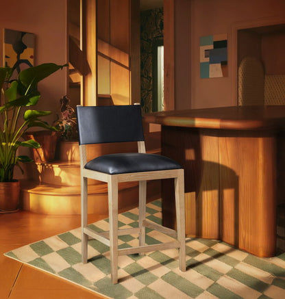 Avon - Vegan Leather Counter Stool