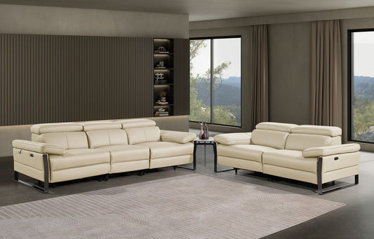 1246 - Modular Power Dual Reclining Sofa And Loveseat Set With Power Headrests