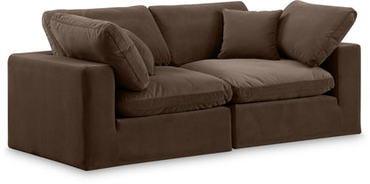 Comfy - Velvet Modular Sofa 2 Seats