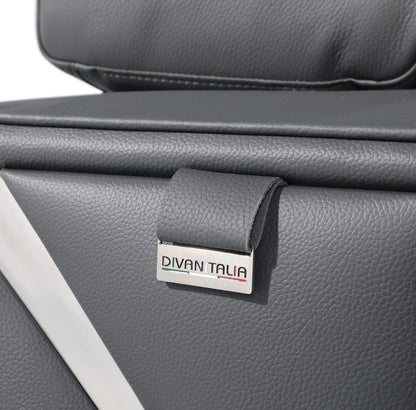 1120 - Top Grain Italian Leather Living Room Set