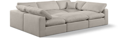 Comfy - 6 Piece Linen Sectional