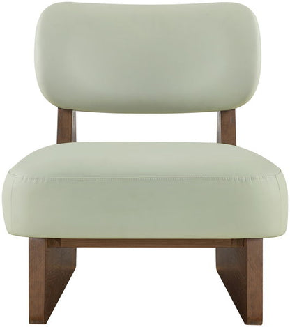 Vetra - Vegan Leather Upholstered Accent Chair With Brown Base
