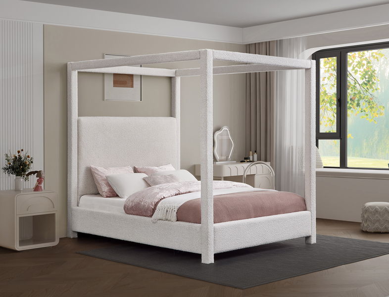 Eden - Boucle Fabric Upholstered Bed