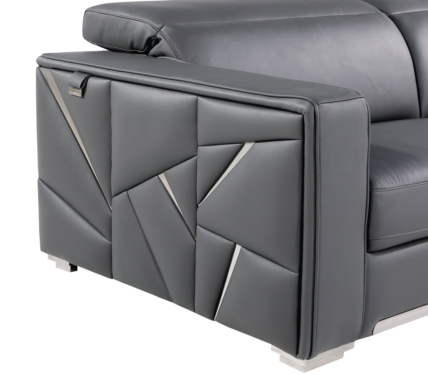 1120 - Top Grain Italian Leather Living Room Set