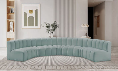 Arc - Faux Leather 7 Piece U-Shaped Modular Sofa