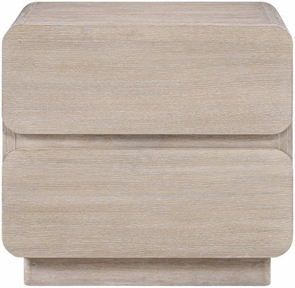 Adagio - Solid Wood And Oak Veneer Nightstand - Natural