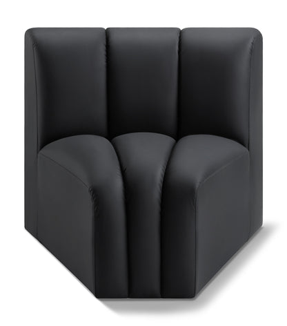 Arc - Faux Leather Curved Corner Chair