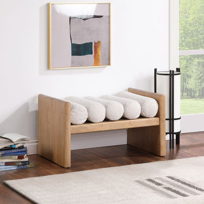 Waverly - Bench With Natural Frame