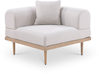 Laguna - Resilient Water Resistant Fabric Upholstered Outdoor Patio Modular Corner Chair