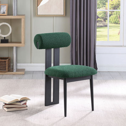 Dario - Boucle Dining Chair With Black Frame (Set of 2)