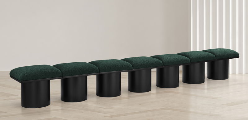 Pavilion - 7 Piece Modular Bench With Black Base
