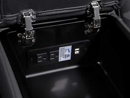 1224 - 6-Piece Modular Power Reclining Sofa And Console Loveseat Set In With 5 Power Recliners & Power Headrests