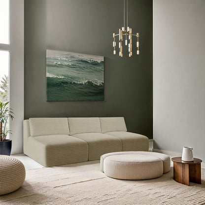 Shaggy - 3 Seat Modular Armless Sofa