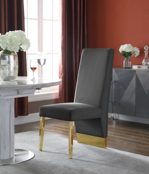 Porsha - Dining Chair with Gold Legs (Set of 2)