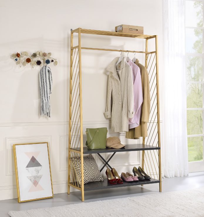 Pahor - Hall Tree - Gold & Black