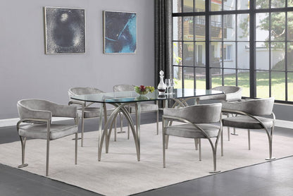 Madelyn - Dining Chair (Set of 2) - Brushed Chrome