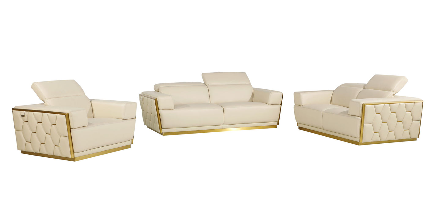 1111 - Leather Living Room Set