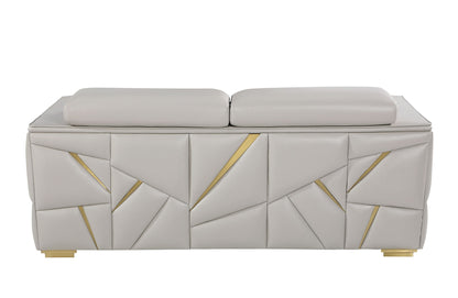 1120 - Leather Loveseat